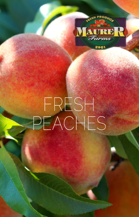 Fresh peaches peaches ad